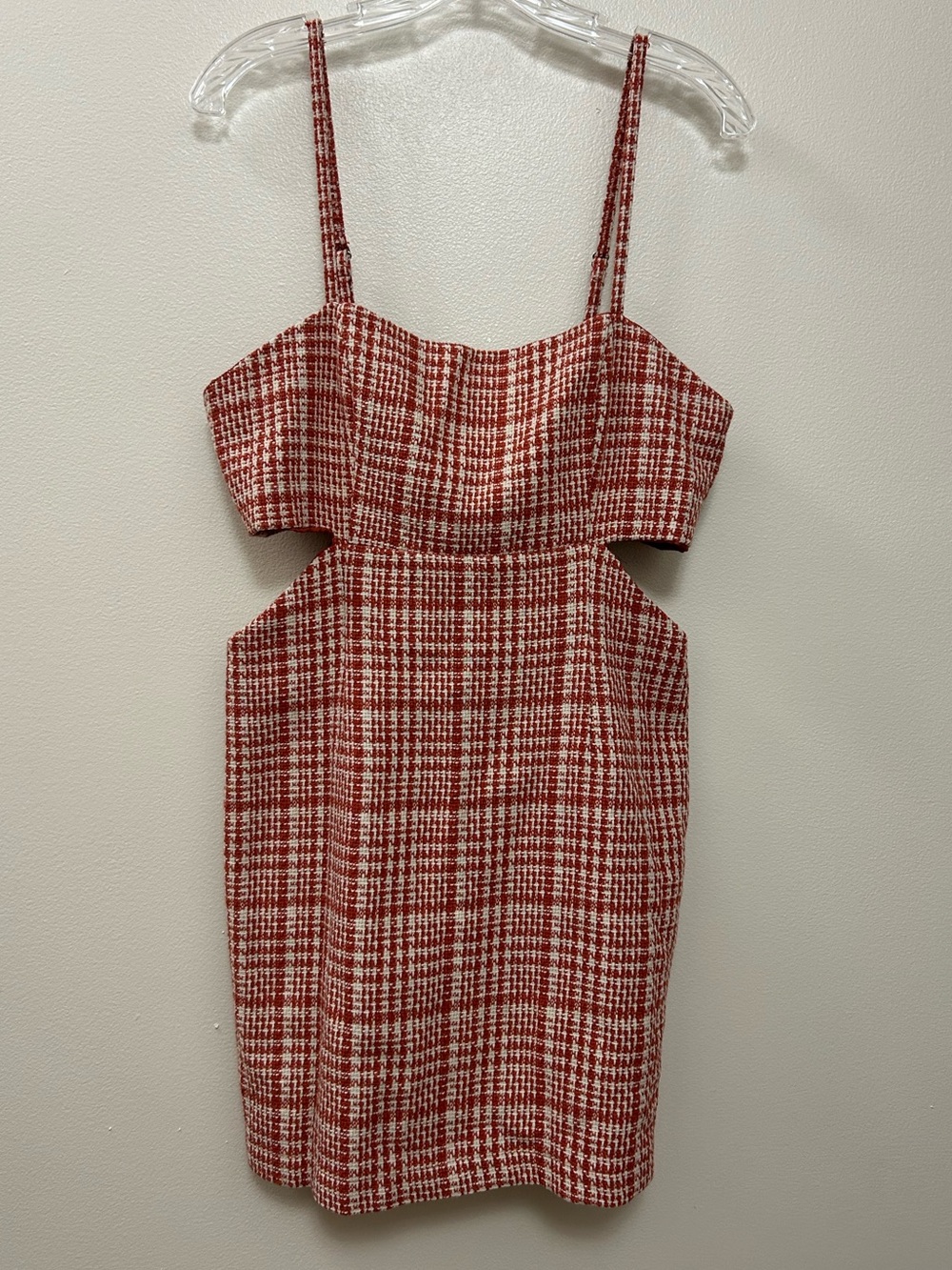 Forever 21 Orange Open Side Mini Dress Size- L